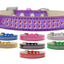 Dog, Puppy & Pet Ice Cream  Collar, "Two Row Bright Pink Crystal Rimsets"