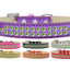 Dog, Puppy & Pet Ice Cream  Collar, "Two Row Lime Green Crystal Rimsets"