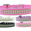 Dog, Puppy & Pet Fashion  Collar, "Two Row Lime Green Crystal Rimsets"