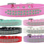 Dog, Puppy & Pet Fashion  Collar, "Two Row Aurora Borealis Crystal Rimsets"