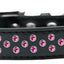 Dog, Puppy & Pet Fashion  Collar, "Bright Pink Crystal Rimsets Sprinkles"