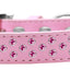 Dog, Puppy & Pet Fashion  Collar, "Bright Pink Crystal Rimsets Sprinkles"