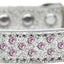 Dog, Puppy & Pet Ice Cream  Collar, "Light Pink Crystal Rimsets Sprinkles"