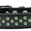 Dog, Puppy & Pet Fashion  Collar, "Lime Green Crystal Sprinkles"