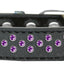 Dog, Puppy & Pet Ice Cream  Collar,  "Purple Crystal Rimsets Sprinkles"