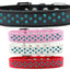 Dog, Puppy & Pet Fashion  Collar, "Southwest Turquoise Pearl Rimsets Sprinkles"