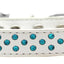 Dog, Puppy & Pet Fashion  Collar, "Southwest Turquoise Pearl Rimsets Sprinkles"