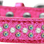 Dog, Puppy & Pet Ice Cream  Collar, "Pearl and Aurora Borealis Crystal Rimsets Sprinkles"