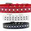 Dog, Puppy & Pet Fashion Collar, "Pearl and Blue Crystal Rimsets Sprinkles"