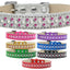 Dog, Puppy & Pet Ice Cream  Collar, "Pearl and Bright Pink Crystal Rimsets Sprinkles"