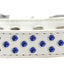 Dog, Puppy & Pet Fashion  Collar, "Blue Crystal Rimsets Sprinkles"