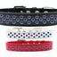 Dog, Puppy & Pet Fashion  Collar, "Blue Crystal Rimsets Sprinkles"