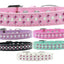 Dog, Puppy & Pet Fashion  Collar, "Pearl and Bright Pink Crystal Rimsets Sprinkles"