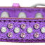 Dog, Puppy & Pet Ice Cream  Collar, "Pearl and Light Pink Crystal Rimsets Sprinkles"