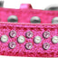 Dog, Puppy & Pet Ice Cream  Collar, "Pearl and Light Pink Crystal Rimsets Sprinkles"