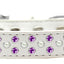 Dog, Puppy & Pet Fashion  Collar, "Pearl and Purple Crystal Rimsets Sprinkles"