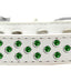 Dog, Puppy & Pet Fashion  Collar, "Emerald Green Crystal Sprinkles"