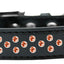 Dog, Puppy & Pet Fashion  Collar, "Orange Crystal Sprinkles"