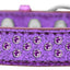 Dog, Puppy & Pet Ice Cream  Collar,  "Purple Crystal Rimsets Sprinkles"