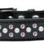 Dog, Puppy & Pet Fashion  Collar, "Pearl and Light Pink Crystal Rimsets Sprinkles"