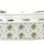 Dog, Puppy & Pet Fashion  Collar, "Pearl and Lime Green Crystal Rimsets Sprinkles"