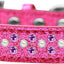 Dog, Puppy & Pet Ice Cream  Collar, "Pearl and Purple Crystal Rimsets Sprinkles"