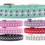 Dog, Puppy & Pet Fashion  Collar, "Pearl and Purple Crystal Rimsets Sprinkles"