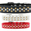 Dog, Puppy & Pet Fashion  Collar, "Pearl and Yellow Crystal Rimsets Sprinkles"