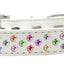 Dog, Puppy & Pet Fashion  Collar, "Confetti Crystal Rimsets Sprinkles"