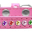 Dog, Puppy & Pet Fashion  Collar, "One Row Confetti Crystal Rimsets"