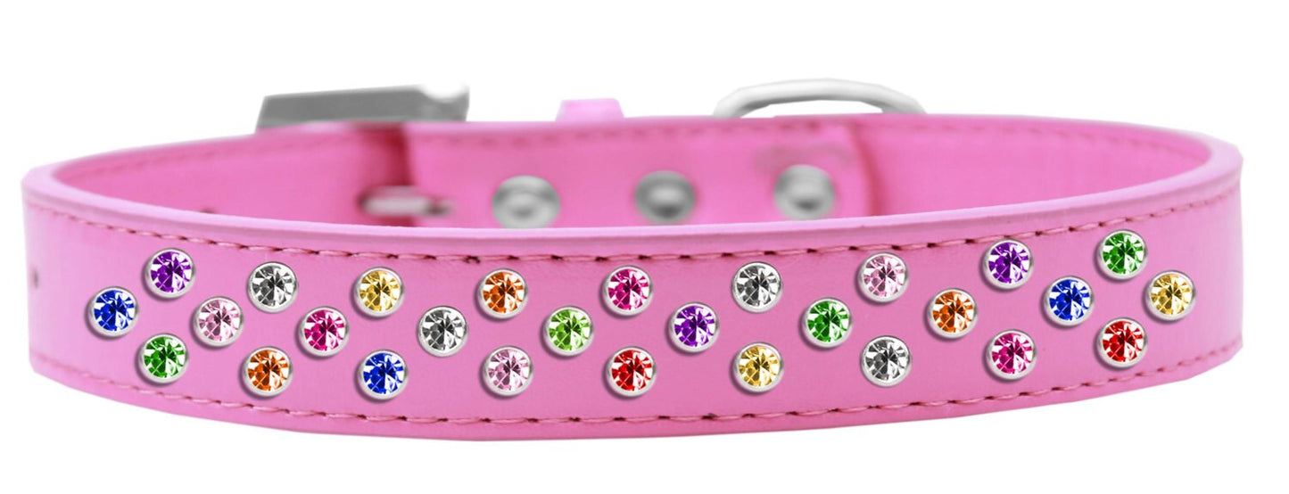 Dog, Puppy & Pet Fashion  Collar, "Confetti Crystal Rimsets Sprinkles"