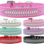 Dog, Puppy and Pet Fashion Collar, "Ritz Pearl & Clear Crystal Rimsets"