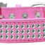 Three Row Clear Crystal Dog Collar