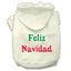 Christmas Pet Dog & Cat Hoodie Screen Printed, "Feliz Navidad"