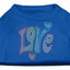 Rhinestone Studded Dog Shirt, "Love"