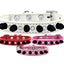 Pet and Dog Spike Collar, "Clear Crystals & Black Spikes”