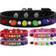 Pet and Dog Spike Collar, "Clear Crystals & Rainbow Spikes”