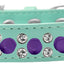 Pet and Dog Spike Collar, "Double Clear Crystals & Purple Spikes”