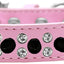 Pet and Dog Spike Collar, "Double Crystal & Black Spikes"