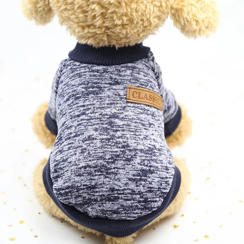 Classic Warm Puppy Pet Cat Winter Fashion Clothes