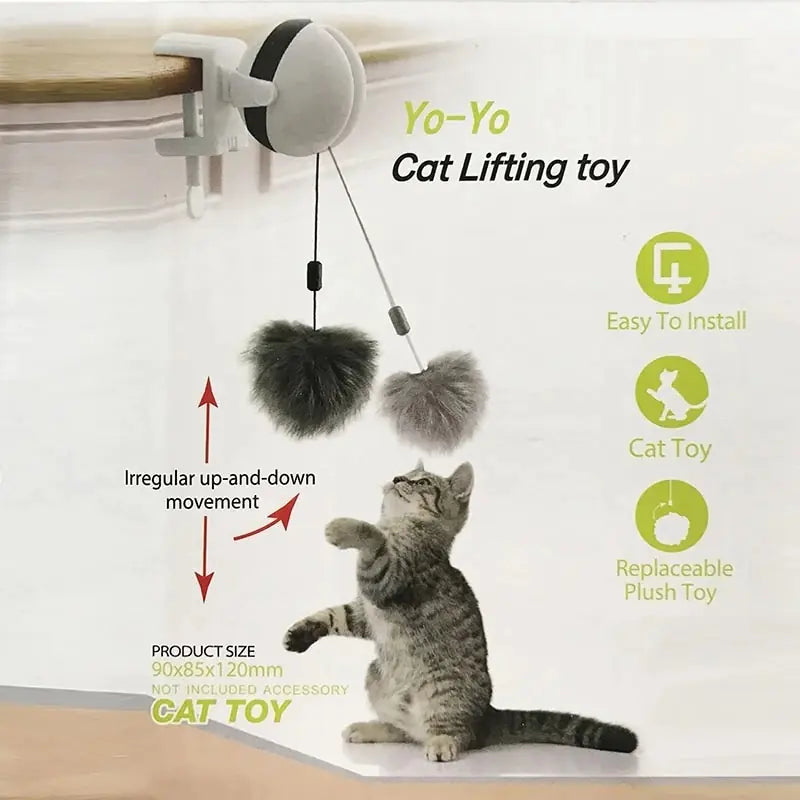 Electronic Motion Cat Toy Yo-Yo Lifting Ball