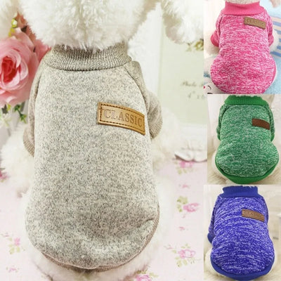 Classic Warm Puppy Pet Cat Winter Fashion Clothes