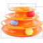 Three Levels Pet Cat Toy Tower Tracks Disc