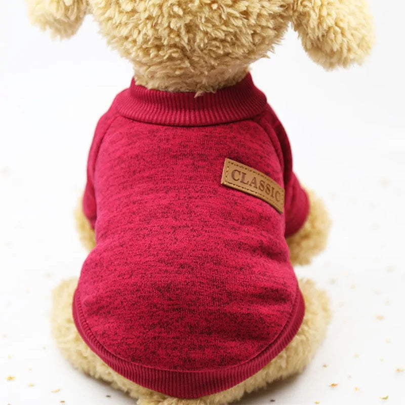 Classic Warm Puppy Pet Cat Winter Fashion Clothes