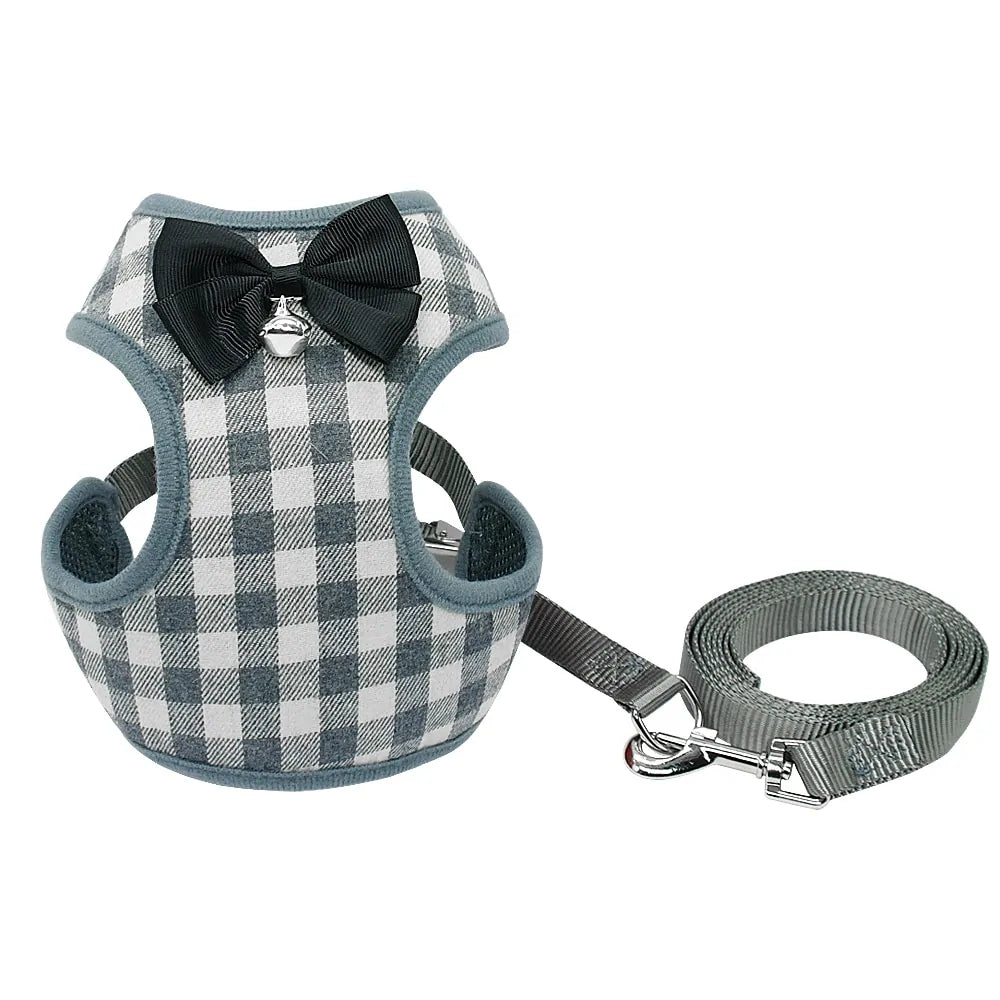 Bowknot Mesh Padded Harness