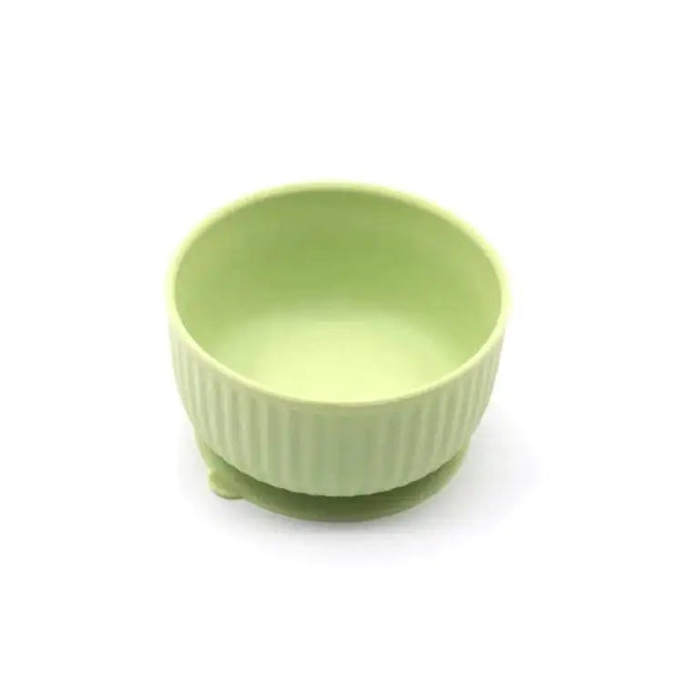 Silicone non slip small pet watering bowl cat bowl dog feeding Bright Green