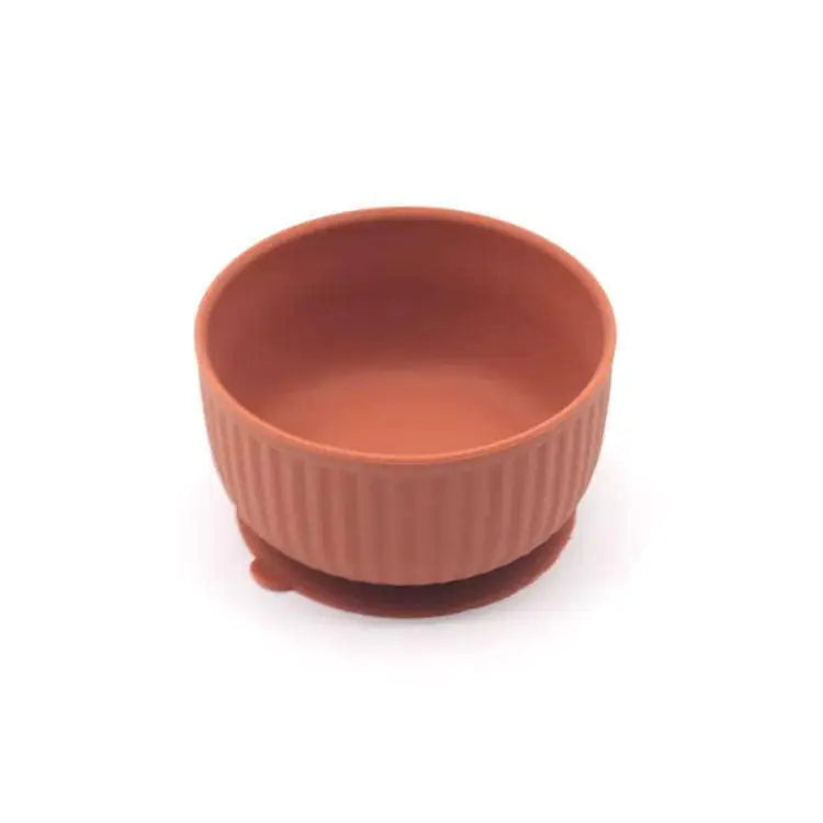 Silicone non slip small pet watering bowl cat bowl dog feeding Terracotta