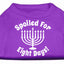 Hanukkah Pet Dog & Cat Shirt Screen Printed, "Spoiled for Eight Days"