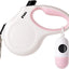 Retractable Dog Leash with Dispenser and Poop Bags