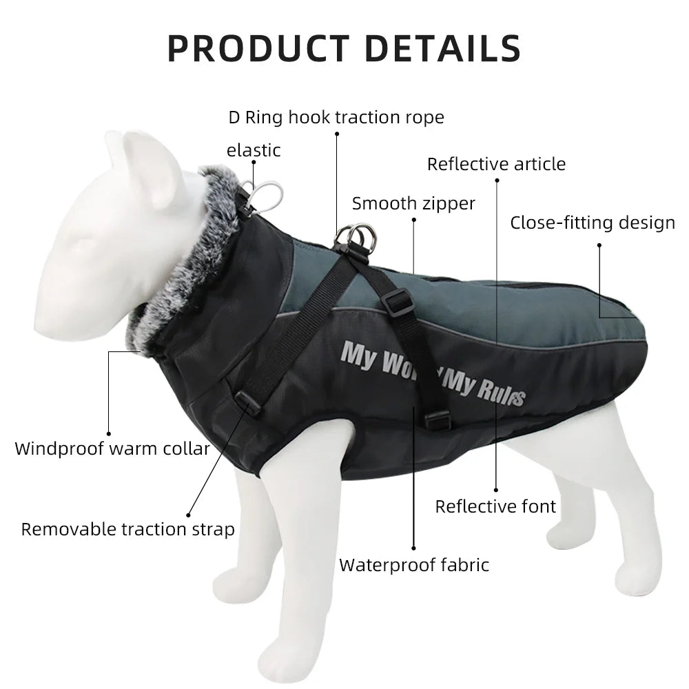 Waterproof Cotton Coat Dogs